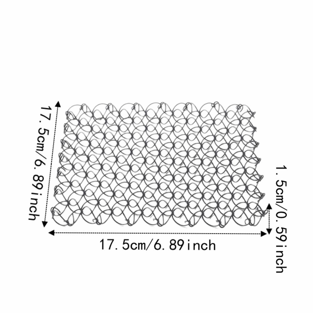 Anti-Scald Stainless Steel Trivet Woven Heat Proof Mat Portable Spiral Wire Trivet  For Hot Dishes