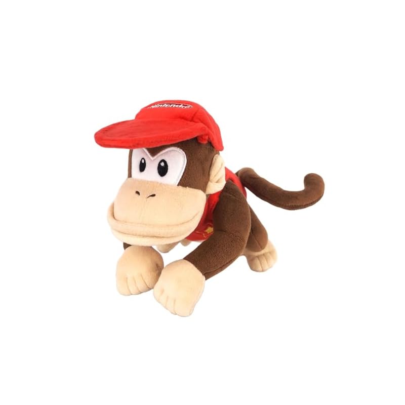 Sanei Boeki Super Mario ALL STAR COLLECTION Diddy Kong (S) W15 X D20 X H18cm Plush Toy AC21