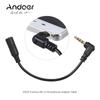 Andoer EY-S04 3.5mm 3 Pole TRS Female To 4 Pole TRRS Male Microphone Adapter Cable Audio Stereo Mic Converter for Smartphone