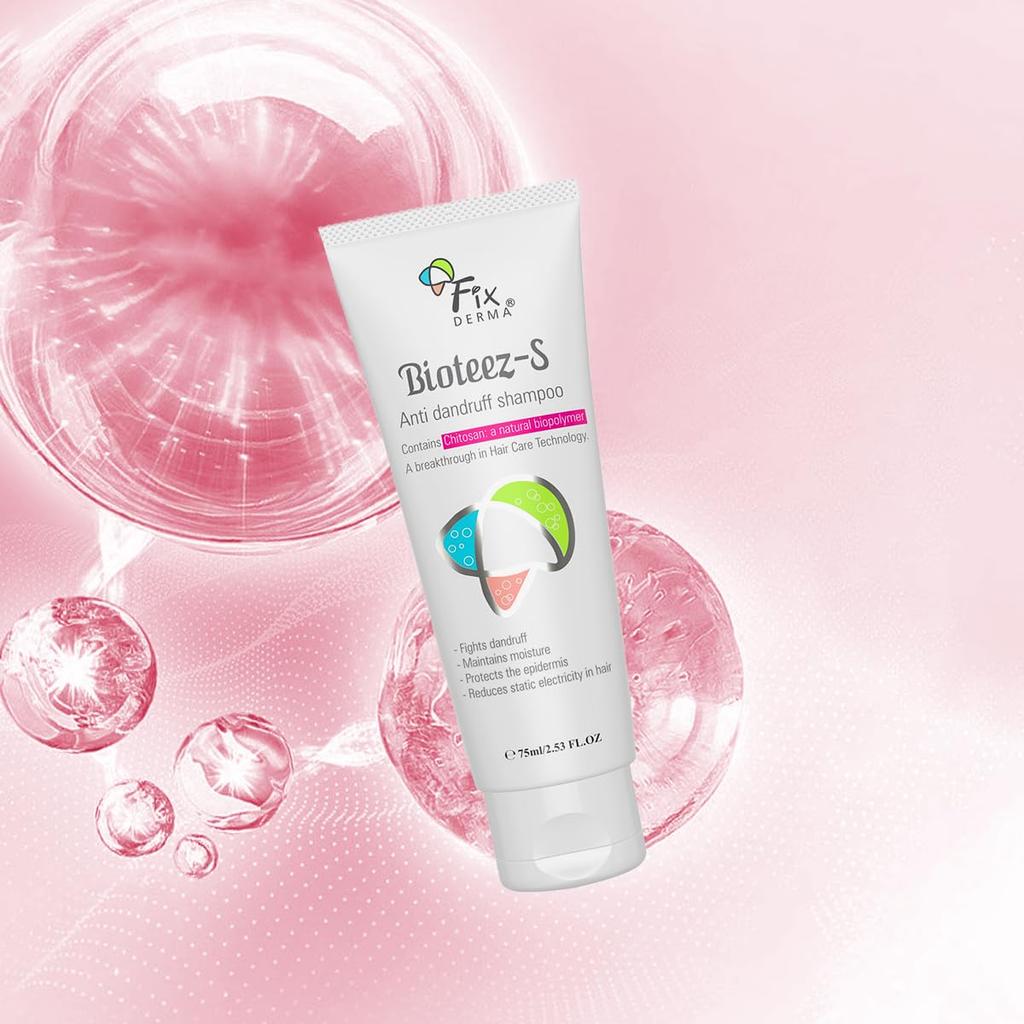 Fixderma Bioteez-S, Anti Dandruff Shampoo, Flaky Scalp Condition, Nourish Dry Hair, Relieves Itchy & Dry Scalp, Recurrent Dandruff, Sulphate & Para
