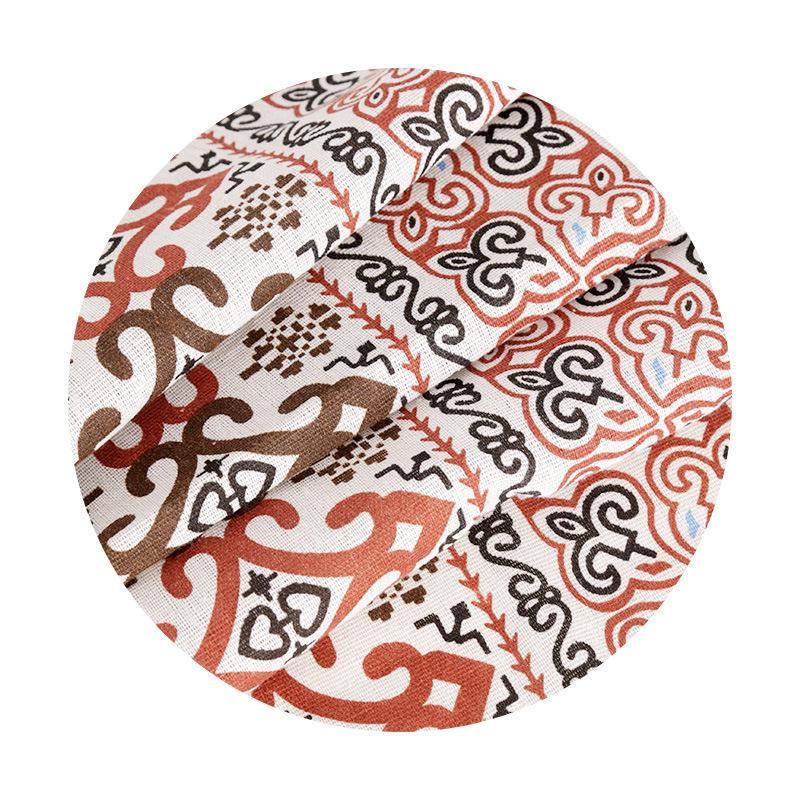 Ethnic Style Linen Fabric: Sofa Background, Tablecloth, Cushions & Retro Decorative Throw Pillows