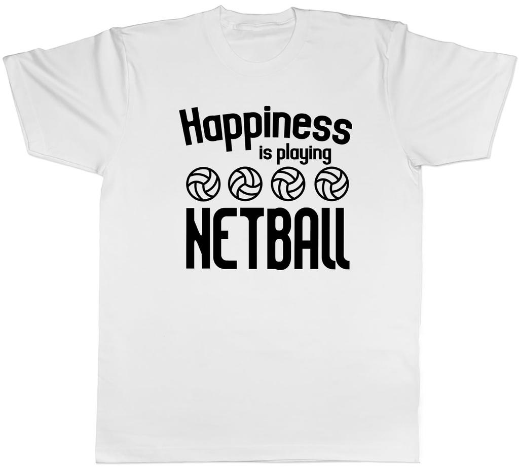 Happiness Is Playing Netball Unisexs Unisex TShirt Tee