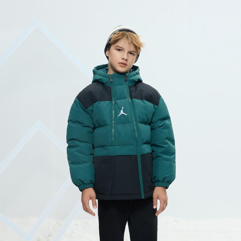 Jordan Down Jacket Warm Comfortable Skin-Friendly Kids Jackets Mediterranean-Green JD2442061GS-001
