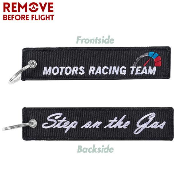 Módní Motor Racing Team Klíčenka do auta Držák na klíče od auta pro motocykly Step on Gas Klíčenka na auto Cool Klíčenky Šperky Chaveiro