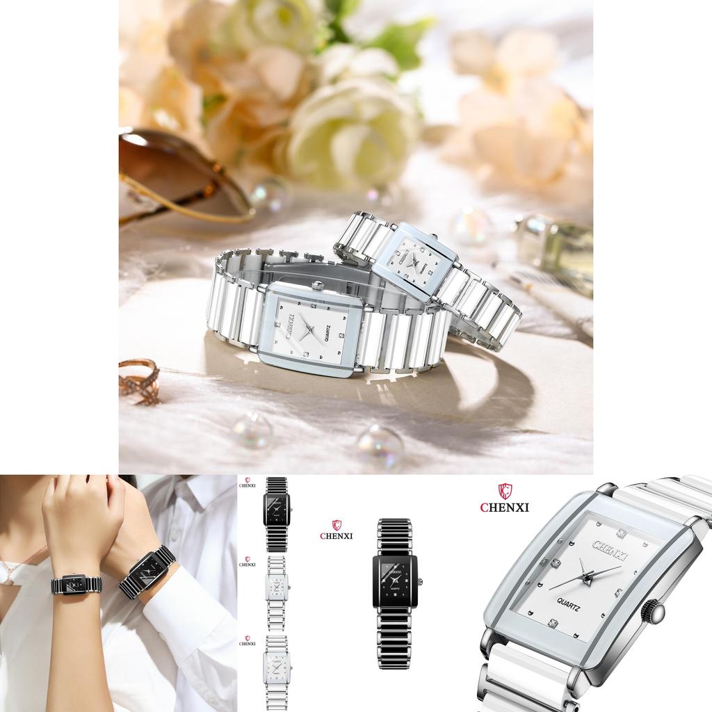 Chenxi Trendig Fyrkantig Parur Grossist Keramisk Gränsöverskridande Utrikeshandel Kvartsur