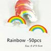 Beautiful Rainbow Cake Decoration Suitable Children Brithday Princess Crown Decor Pretty Butterfly Grass Cake Decorative Tools