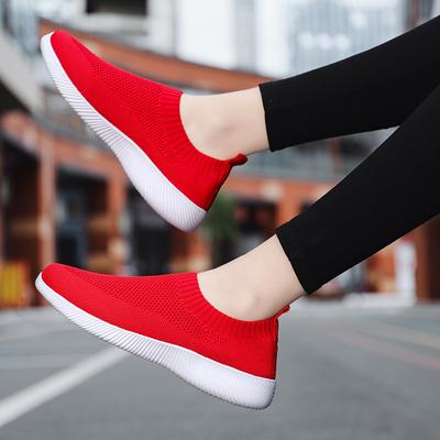 Four Seasons Single Shoes Flat Bottom Light Sleeve Foot Sports Wind Low Top Casual Wear Resistant Outdoor