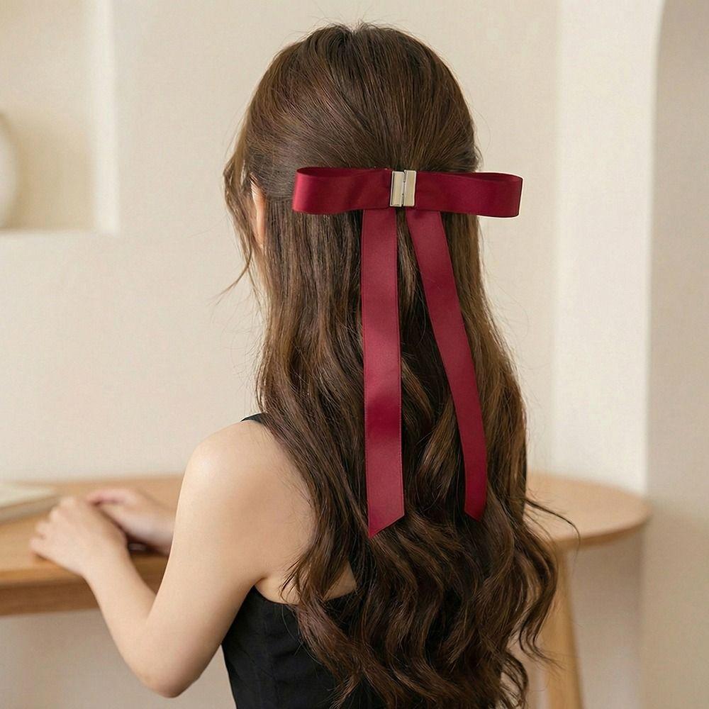 Long Ribbons Magnetic Hair Clip Strong Hold Elegant Hair Accessories  Change Hairstyling