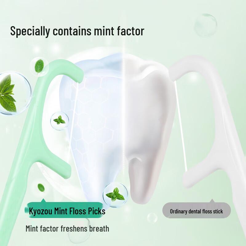 Jingdong Antibacterial Mint Dental Floss Sticks