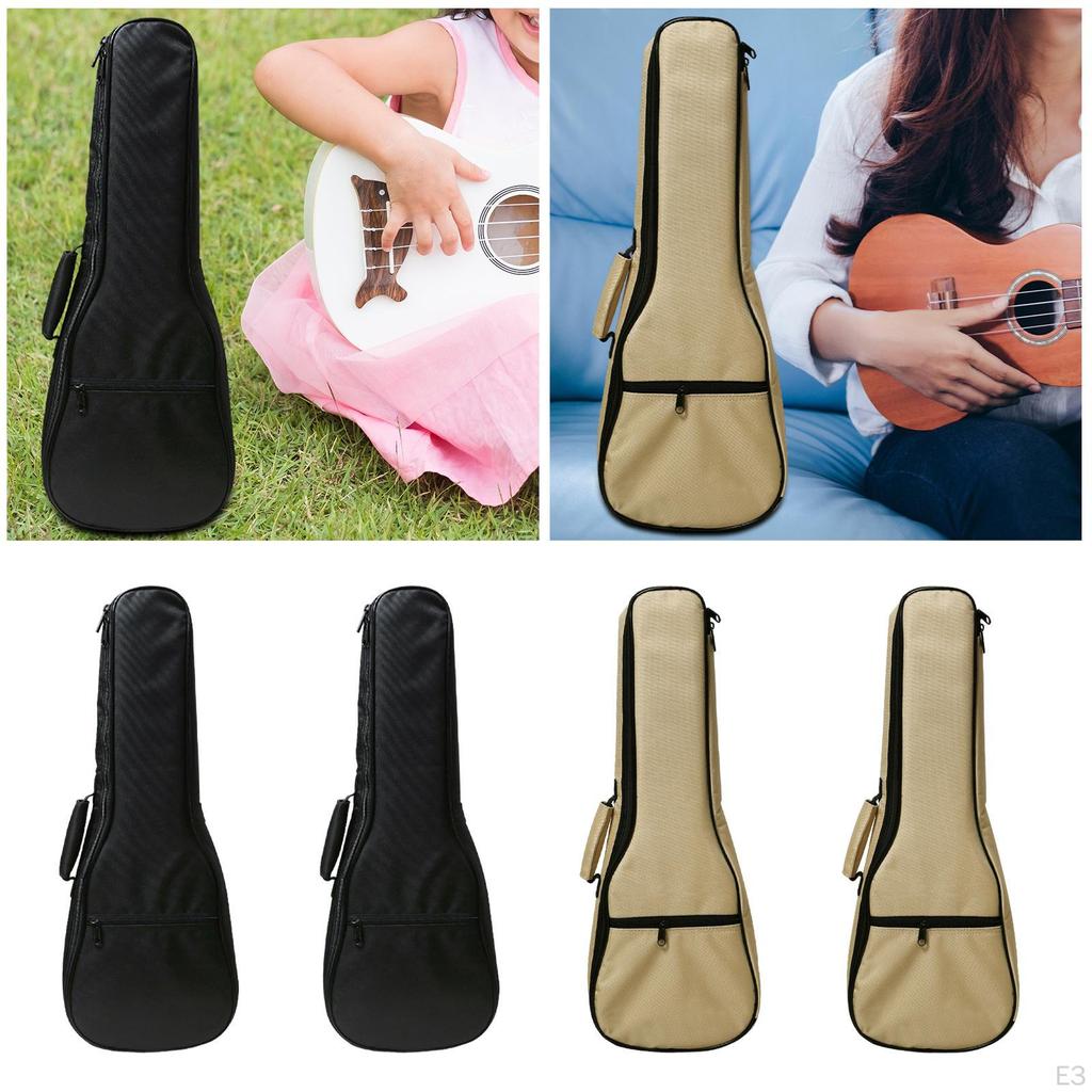 Ukulele Bag Carry Case Lightweight Adjustable Shoulder Straps Gig Padded for