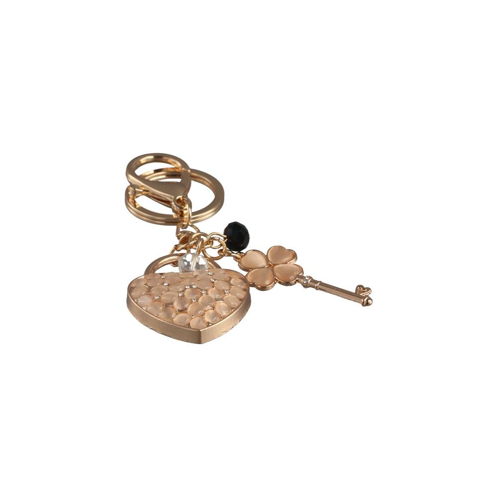 Backpack Pendant Packaging Decoration Love Heart Keychain Key Ring Crystal Key Pendant Keys Holder