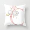 Sweet Pink Pillowcase Decoration 26 Letters Pillowcase Pillowcase Car Cushion Cover Home