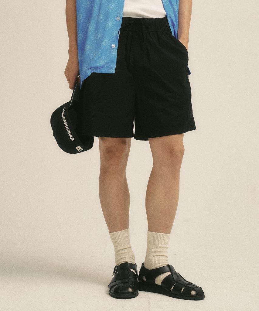 Billalei Daily Easy Cotton Men'S Shorts - Black