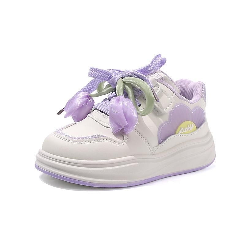 Girls Board Shoes 2025 Spring and Autumn New Korean Version of Fashion Soft Sole Non-slip Breathable Middle and Older Children's Sports and Leisure S