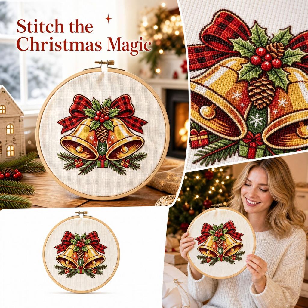 Christmas Cross Wall Decor, Room Fireplace Mantel Hanging Ornament for Home