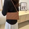 Trendy Pu Leather Shoulder Bag For Women 2024 Summer Fashion Casual Small Square Bag With Zipper Closure