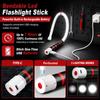 Flexible LED Flashlight Stick, 29 Inch Bendable Work Light, High Lumen Rechargeable LED Work Light, 3 Brightness Modes, Portable Inspection Lamp for