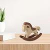 3D Printed Rocking Horse Figurine Miniature Cartoon Rocking Horse Keychain Statue Home Office Living Room Desktop Decoration