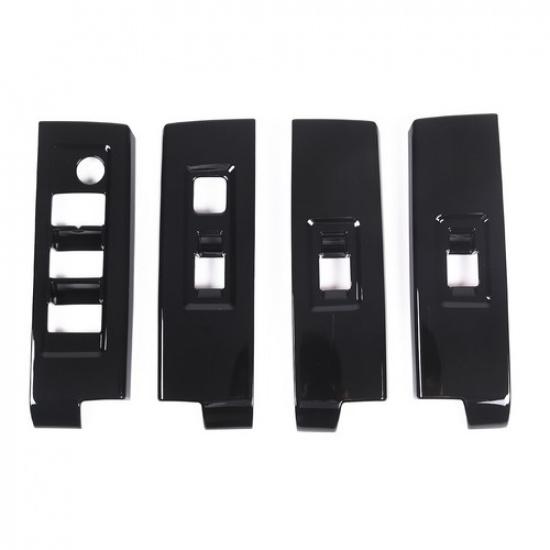 Glossy Black Window Lift Switch Button Sticker for Toyota Tundra/Sequoia -24