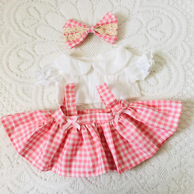 Medium 30cm Handmade Doll Clothes for Jointed Bear - S Size Belle Lulu Outfit Gift for Girls