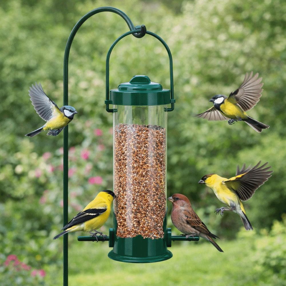3pcs/set Windproof Hanging Bird Feeder Metal Mesh Bird Food Dispenser Bird Feeding Station  Outdoor
