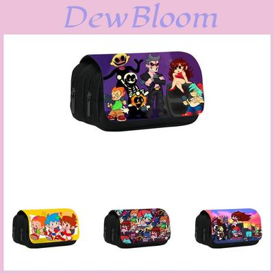 Friday Night Funkin Pencil Case With Nylon Material And Spacious Storage For Students