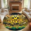 Borussia DortmundBVB Print Round Rug, Washable Floor Carpet, For Entryway Dorm Laundry Room Office Study, Home Decor Birthday Christmas Gift
