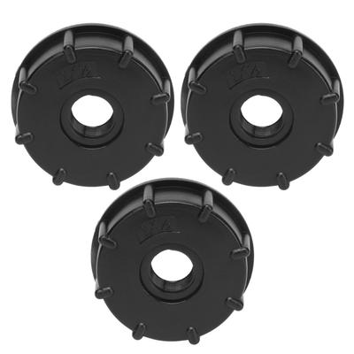 3 szt. Złącze zbiornika IBC Gwint zgrubny Adapter węża spustowego Plastikowe złączki 60mm Średnica wewnętrznaG12