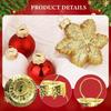 100 Pieces Christmas Ball Gold Hangers for Holiday Parties Indoor Home