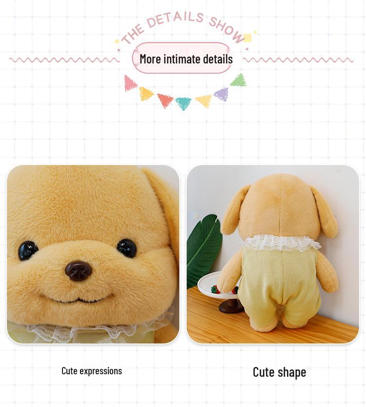 Senbei Poodle Doll Plush Toy - Cute Qixi or Children's Day Gift for Girlfriend
