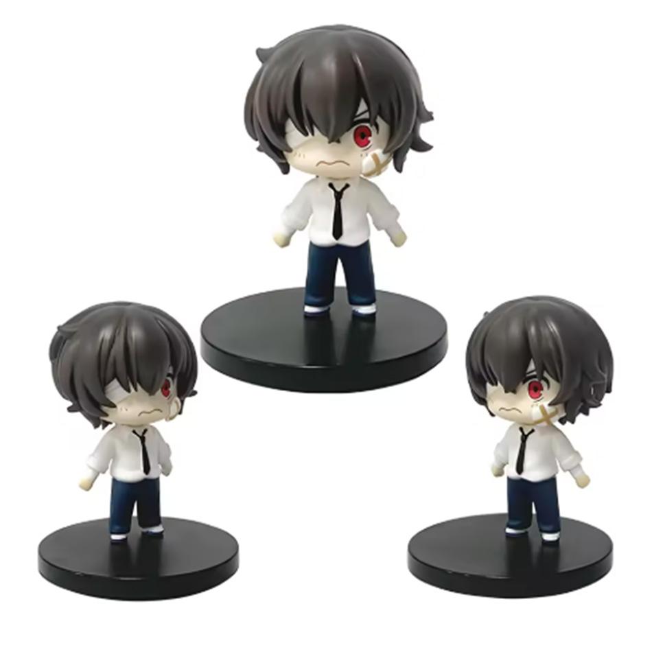 7cm Bungou Stray Dogs Anime Figure Kawaii Dazai Osamu Action Figure Cute Nakahara Chuuya Figurine Collection PVC Model Doll Toy