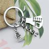 Elegant Key Rings Unique Science Bag Accessory Stylish Microscope Key Holder for Jewelry and Everyday Key Organization