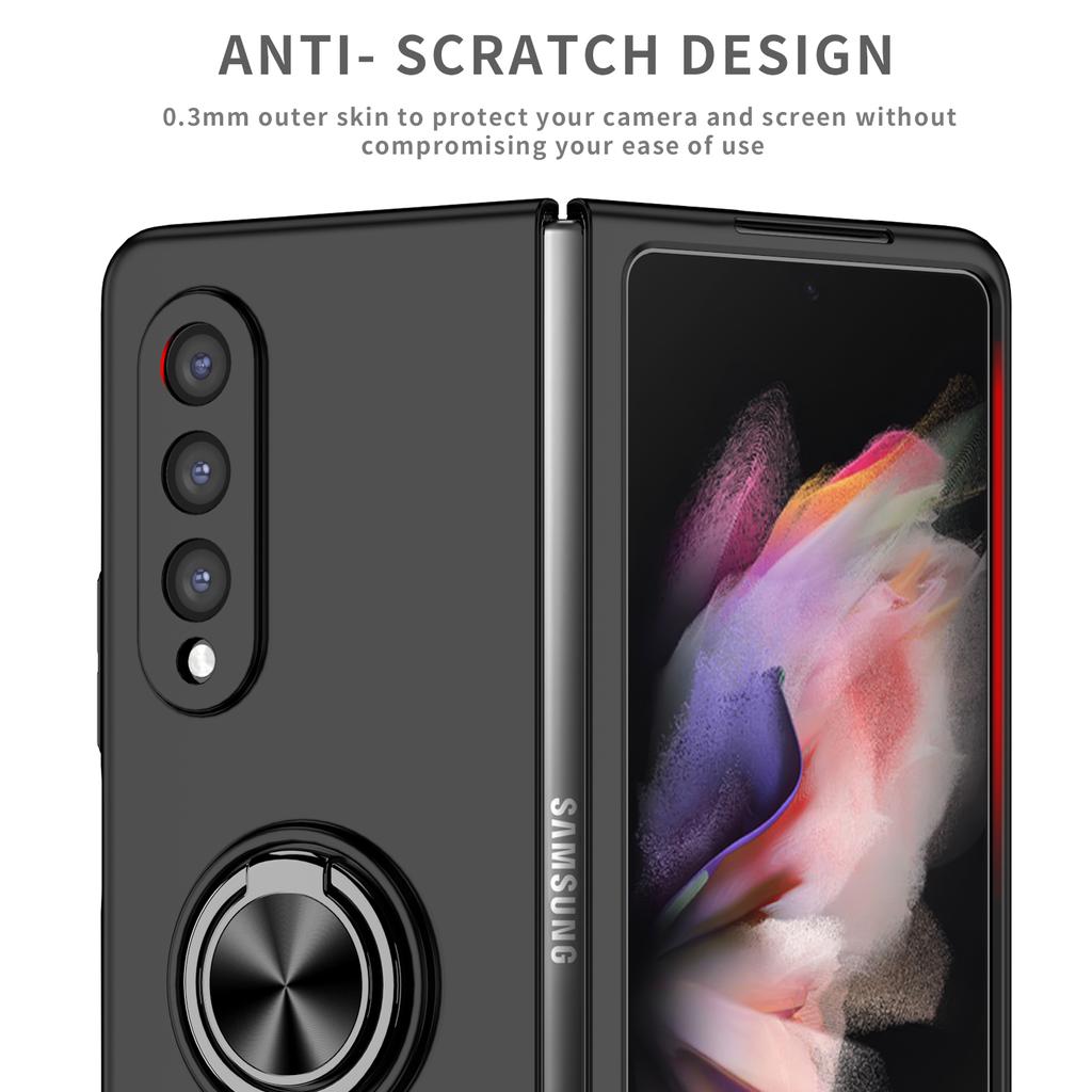 Ochronna podstawka pierścieniowa etui do Samsung Galaxy Z Fold 6 5 4 3 2 5G Antywstrząsowa dopasowana obudowa Stojak magnetyczny uchwyt