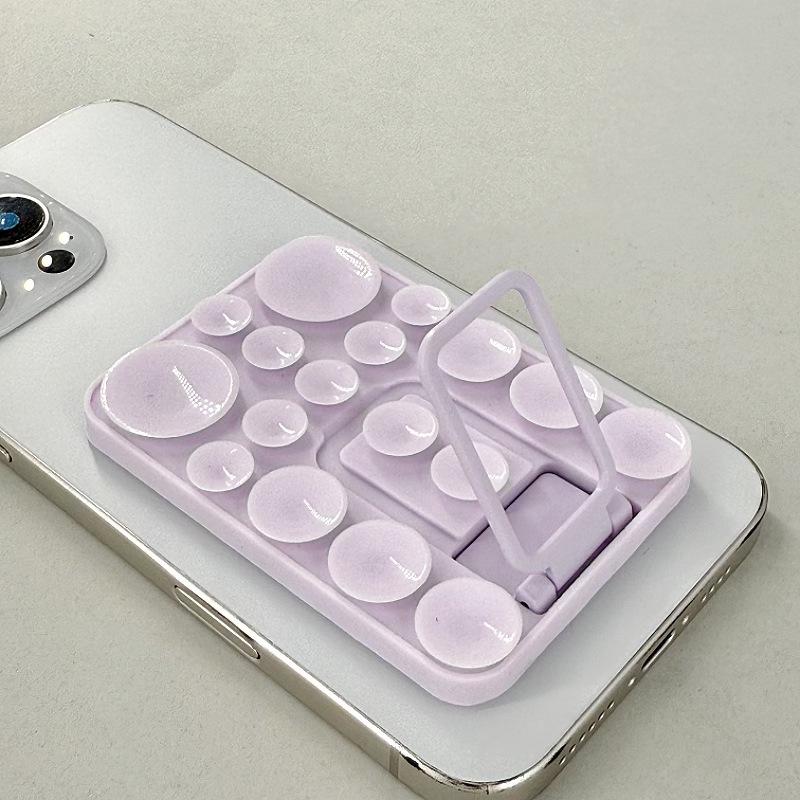 Multi-Functional Silicone Folding Suction Cup Phone Stand & Anti-Slip Back Sticker
