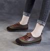 Fashion 2.5CM Spring Autumn New Leather Women's Shoes Soft soled Comfortable Versatile Thick soled Casual Shoes Retro Leather Shoes
