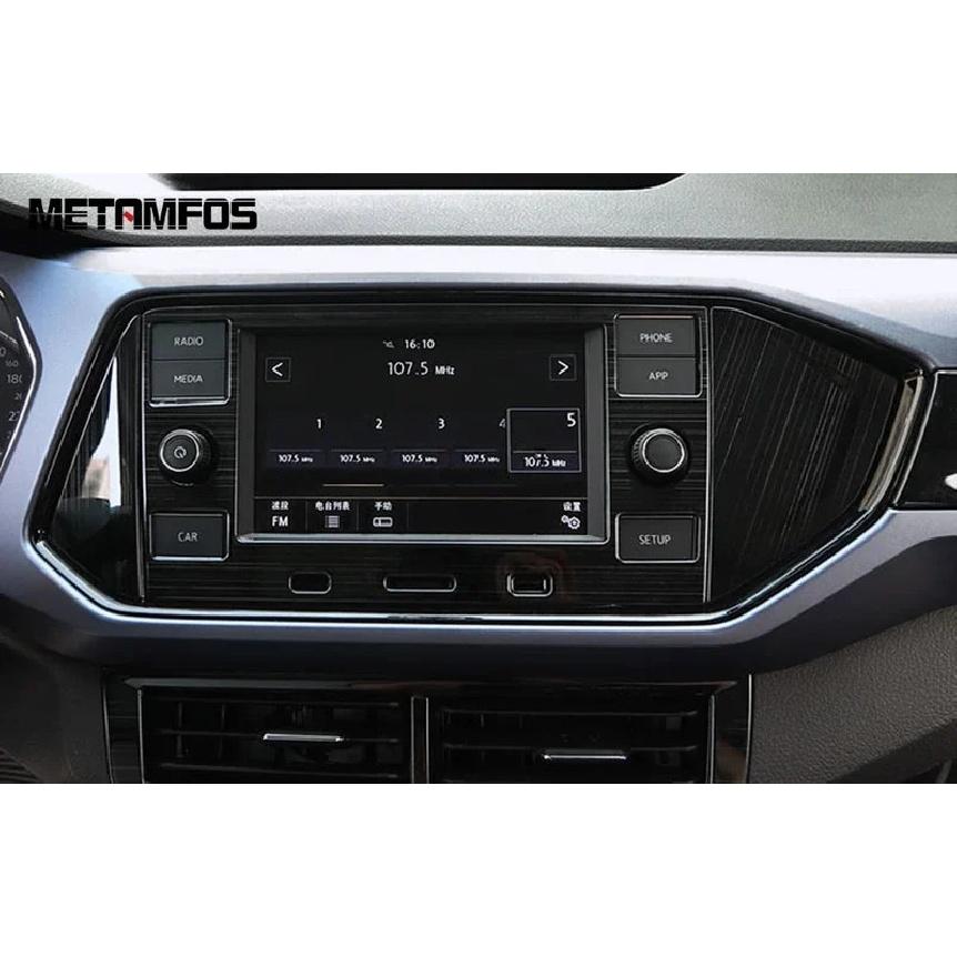 For Volkswagen VW T-cross Tcross - Center Console GPS Navigation Frame Cover Trim Interior Accessories Car Styling