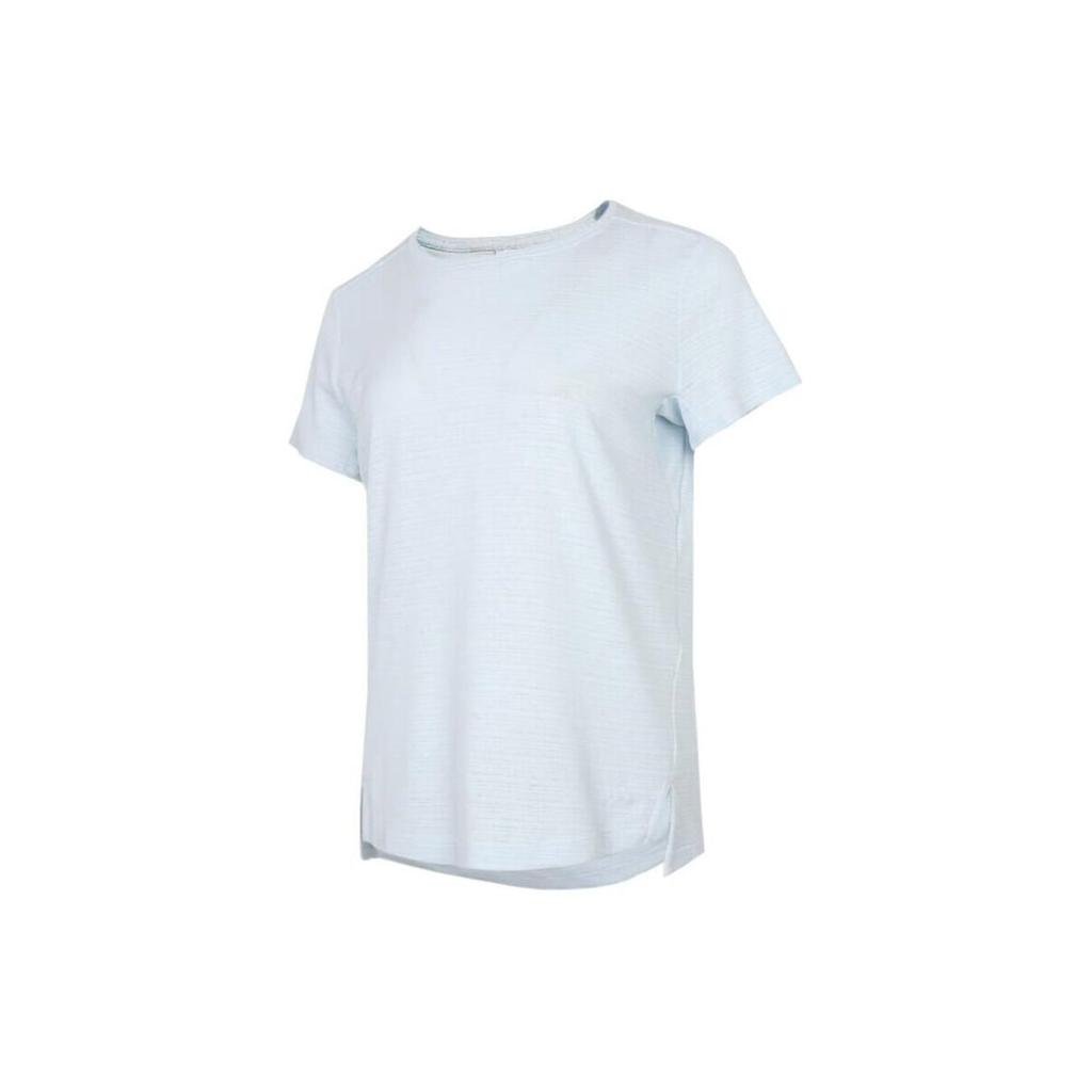 Adidas Solid Color Round Neck Casual Short Sleeve T-Shirt Women Tops Blue GK8058