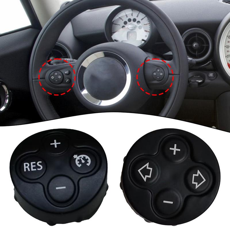 1 Pair Car Steering Wheel Switch Cruise Control Button Covers For BMW For MINI For Cooper R55 R56 R57 R58 R59 R60 R61 2007-2014