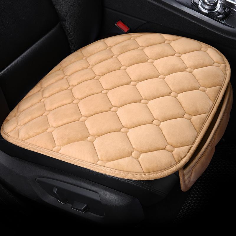 Three-Piece Non-Slip Backless Wool Car Seat Cushion Set