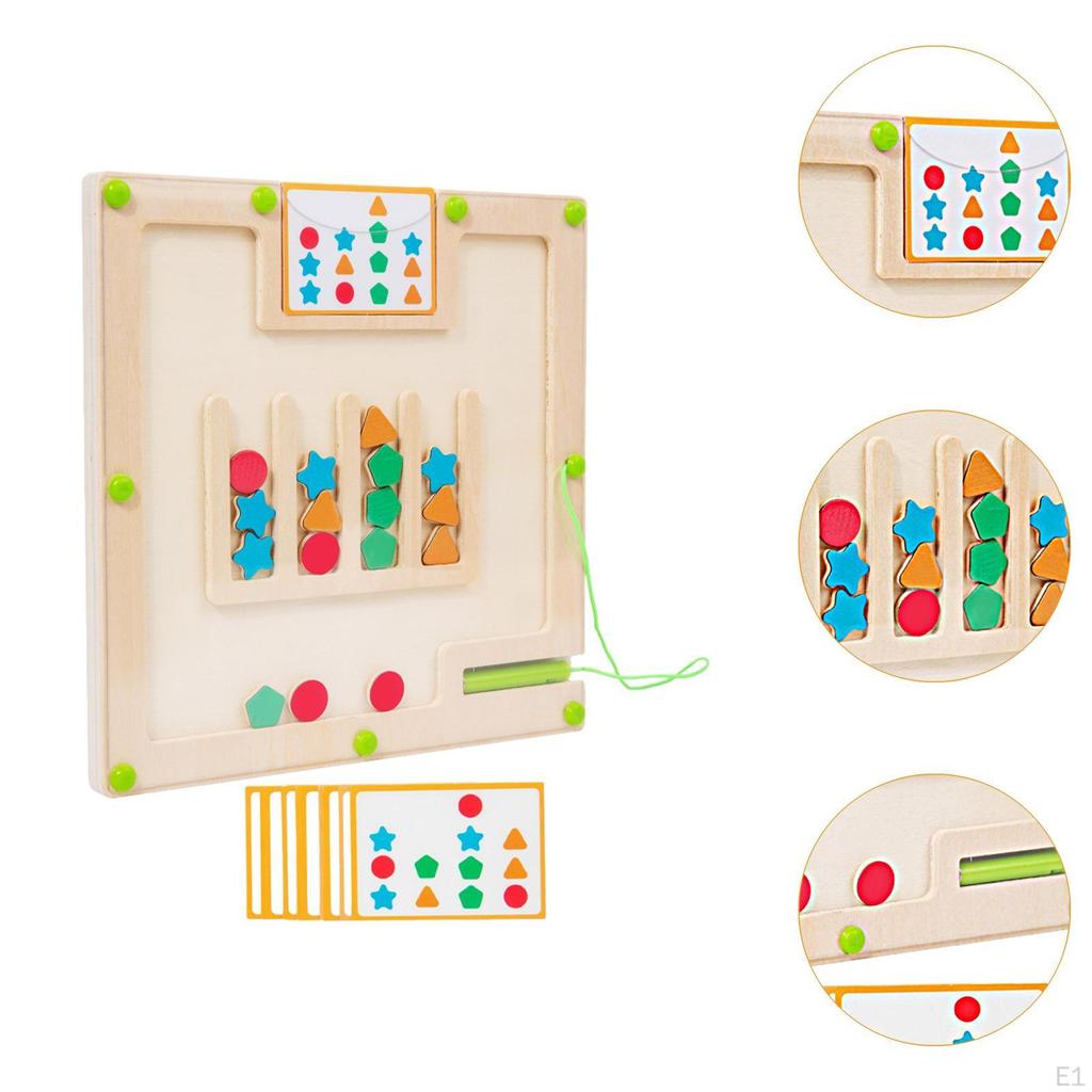 Magnetic Color and Shape Maze 22x22cm for Toddlers Kids Gifts Montessori Toy