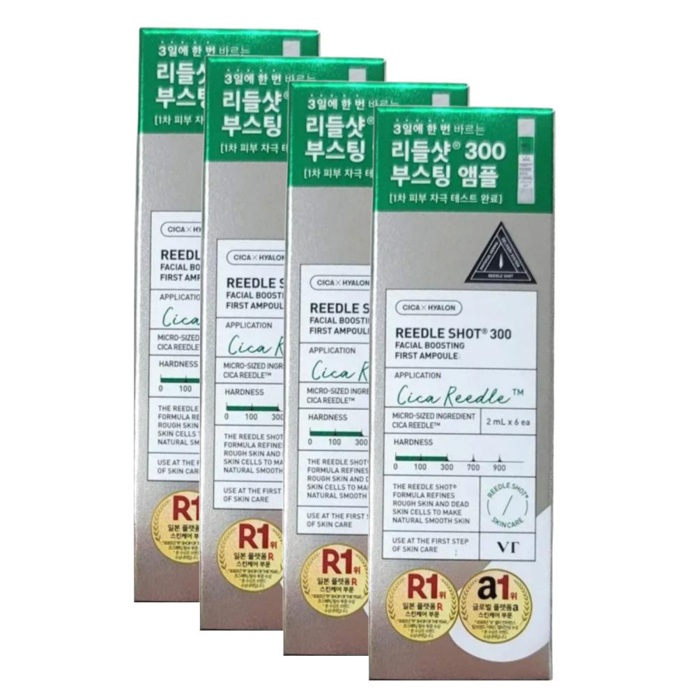 VT COSMETICS Reedle Shot 300 Intensive Skin Booster Ampoule 6pcs x4