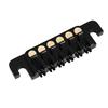 Guitar Bridge Tailpiece Replacement Vintage Style Aluminum Alloy Copper 6 String Electric Guitar Stop Bar Black