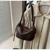 IELGY Ladies Korean Version Large-Capacity Pleated Dumpling Bag High-End Casual Commuter Underarm Bag Can Be Cross-Body