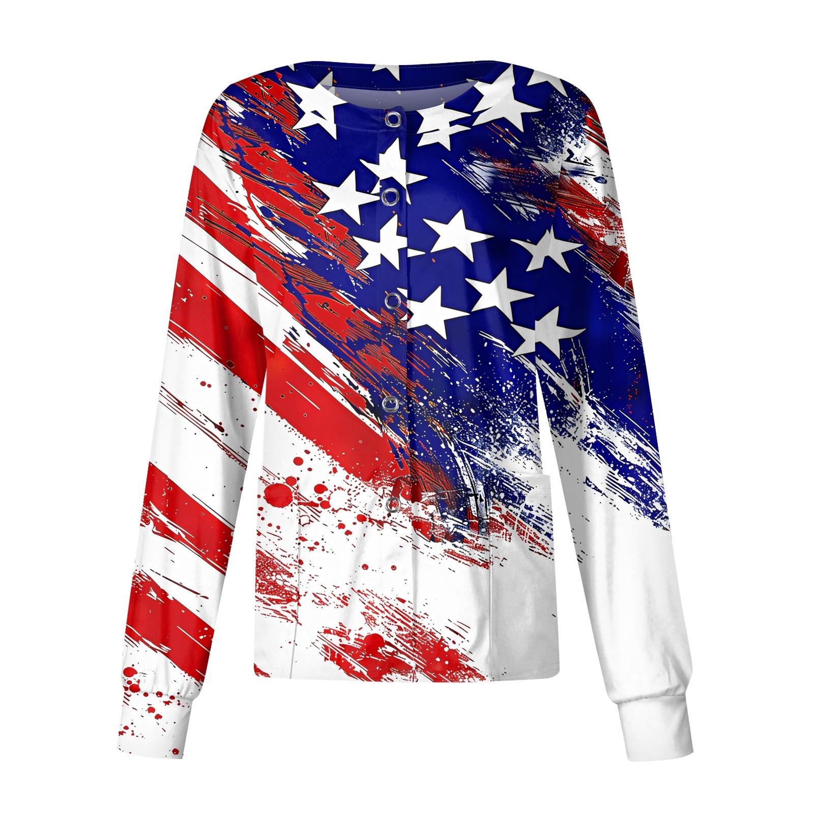 

Женский повседневный кардиган с длинными рукавами, однобортный, с принтом, защитная одежда L синий