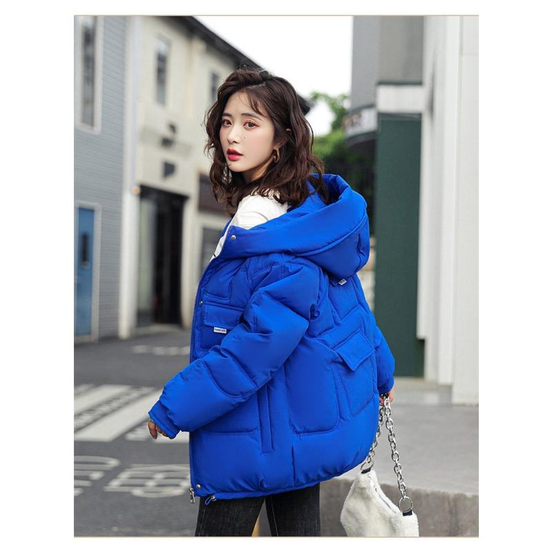 Bread Clothes Women's Short Autumn and Winter New Hooded Loose Thickened Warm Girlfriend Casual Jacket Cotton-padded Clothes