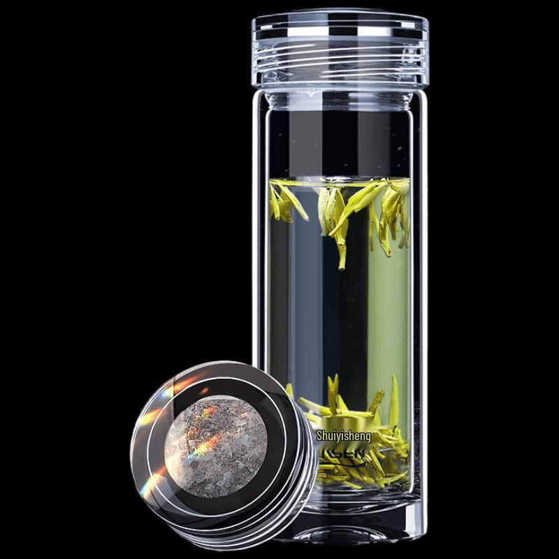 Shui Yisheng Double-Layer Glass Alkaline Tea Infuser Cup