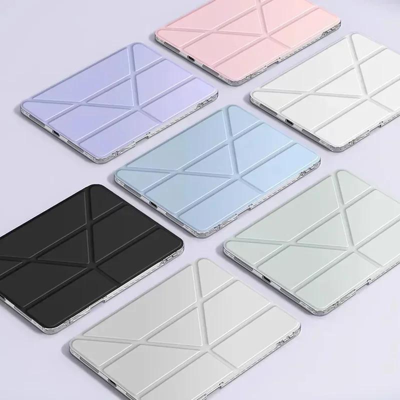 For Samsung Galaxy Tab S11 Ultra 14.6 " Case Smart Fold Acrylic Clear Stand Cover for Tab S11 11 " Funda with Pencil Holder