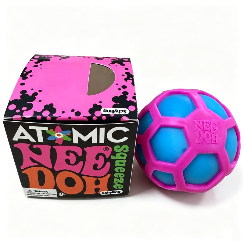 Atomic Needoh Pop-Out Mesh Ball Sensory Therapy Toy Non-Toxic Multicolored Knead Stretch Anxiety Relief Office Desk Fidget Toy