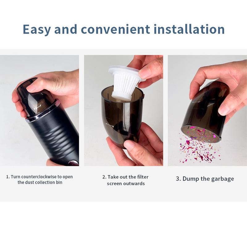 Cordless Handheld Vacuum 9000PA High Power Hand Vacuum Cleaner Lightweight Vacuum Cleaner Rechargeable Vacuum For Carpet Hard
