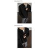 Fake Two Long Sleeved T-shirts, Men's Spring and Autumn Trend, Waffle Style Loose Fit, Bottom Layer, Simple Casual Top
